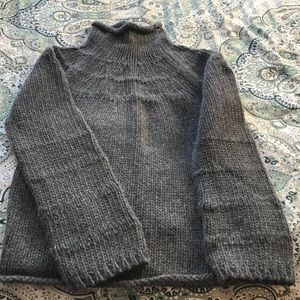 Express gray wool sweater